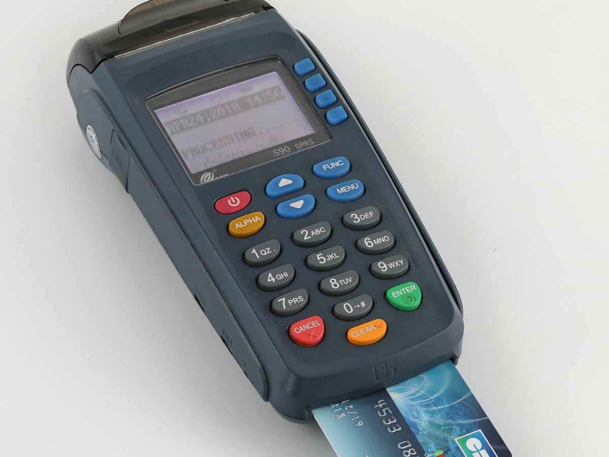 Kart okuyuculu POS odeme terminali
